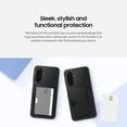 thumbnail image 3 of Funda para Samsung Galaxy A17 5G con ranura para tarjeta, estilo elegante, negra, 3 of 9