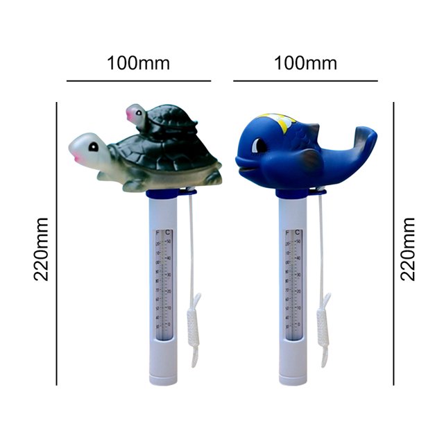 Medidor de temperatura de piscina Termómetro de spa de agua de baño flotante (ballena) Hugtrwg Para Estrenar