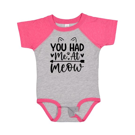 Inktastic You Had Me at Meow Boys or Girls Baby Bodysuit