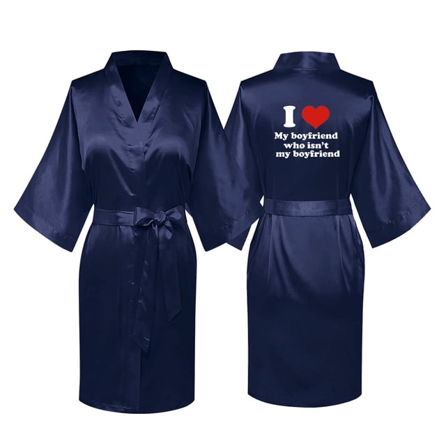 TIMIFIS Couples Silk Robe Sets Hotel Spa Robes Bride and Groom Robe Bridal Party Robes 1Pcs pring/Summer