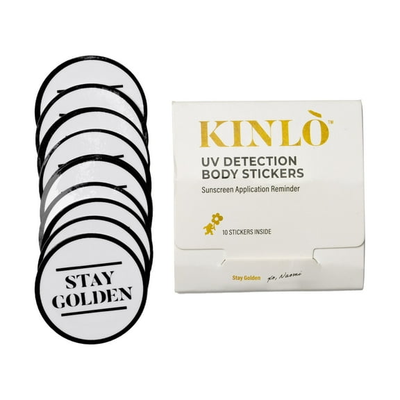 KINLO UV Detection "Stay Golden" Body Stickers 10ct