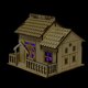 thumbnail image 2 of Alcancía miniatura, caja para guardar monedas, hucha, modelo de casa, decoración del hogar (puerta triangular), 2 of 10