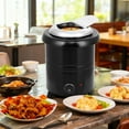 thumbnail image 4 of Electric Soup Warmer, 10.5QT Commercial Soup Kettle with Hinged Lid and Detachable Insert Pot, 86-195 ℉ Adjustable Temperature 304 Stainless Steel Soup Warmer for Restaurants and Home, 4 of 6