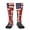 2 Black-2, variant on America British Flag Knee High Socks for Women Long Leg Warmers Socks