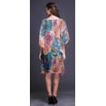 thumbnail image 4 of Bimba Flower Short Caftan Midi Dress Beach Swimwear Cover up WomensÂ&nbsp;Kaftan-XL-3X, 4 of 5
