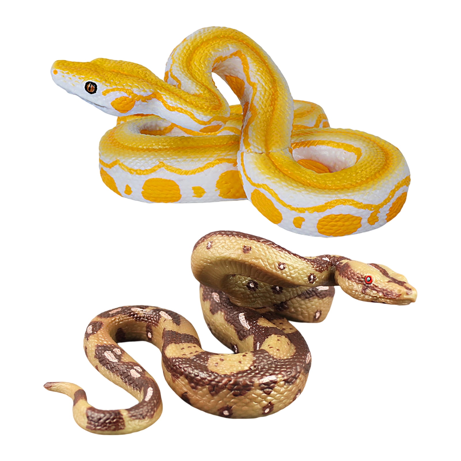 Shenmeida Realistic PVC Snakes, Fake Snake Toys for Garden Props to