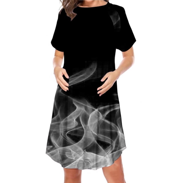 Robe pour Femmes Pyjamas pour Femmes Fermeture Éclair Latérale Allaitement Maternité Imprimé Manches Courtes Col Rond Robe pour Femmes Enceintes Pyjamas Décontractés Robe Décontractée pour Femmes Pantalons de Robe pour Femmes