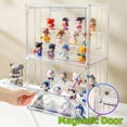 thumbnail image 6 of Clearance！3pcs Clear Acrylic Display Box,Transparent Storage Organizer Case- Dustproof Stackable Storage Bins for Figures Toys Collectibles, 3 Tiers, 6 of 8