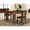 Mahogany, variant on OXDL3-OAK-W - 3-Piece Kitchen Dining Set- 2 Kitchen Chairs and Modern dining room table - Wooden Seat and Slatted Chair Back - Oak Finish
