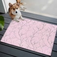 thumbnail image 4 of Pink Branches Bathroom Rug Washable 2x3 Entryway Rug Non Slip Vintage Art Farmhouse Front Door Mat Low Pile Indoor Doormat Throw Floor Carpet for Kitchen Bedroom Entrance, 4 of 8