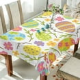 thumbnail image 4 of GZHJMY Easter Eggs Tablecloth, Rectangle Waterproof Washable Polyester Table Cover for Picnic Dinner Holiday Party Decor, 54 x 72 Inch, 4 of 7