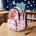 thumbnail image 3 of Xoenoiee Capybara Bow Strawberry Heart Print Backpack Daypack for Girls, Large Capacity 17 Inch School Bag Lightweight Portable Knapsack Shoulder Bookbag Rucksack Satchel for Student, 3 of 7
