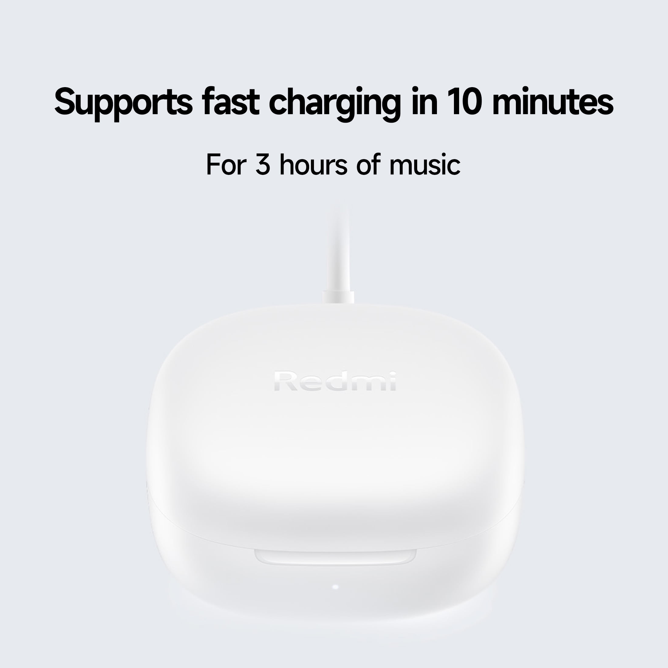 Xiaomi Redmi Buds 6 Play | 10mm Dynamic Driver | AI Noise Reduction | Up to 36-Hour Battery Life | Bluetooth® 5.4 | Touch Control - Global Version - (White)