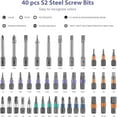thumbnail image 5 of Ratchet Screwdriver Set, 42 in 1 Magnetic Screwdriver Set with Ratchet Handle, DIY Multi Bit Magnetic Drive Set, Repair Tool for Home Appliances Bicycle Motorcycle, 5 of 17