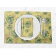 thumbnail image 1 of S4Sassy Yellow Monstera Leaves Washable Placemats & Napkins Table Decor Dining Mats, 1 of 3
