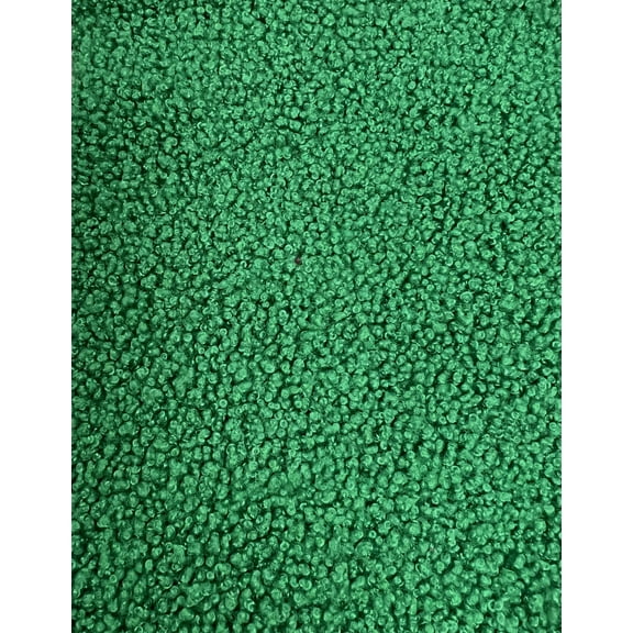 Polyester Mechanical Stretch Soft Faux Sherpa Fleece Fabric by The Yard/Bulk (Green)