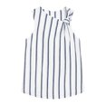 thumbnail image 7 of Yteetum Two Piece Short Sets for Women Summer Knot Shoulder Sleeveless Tank Top and Shorts Beach Vacation Lounge Sets Casual Striped Loose Comfy Travel Matching Outfits, 7 of 7