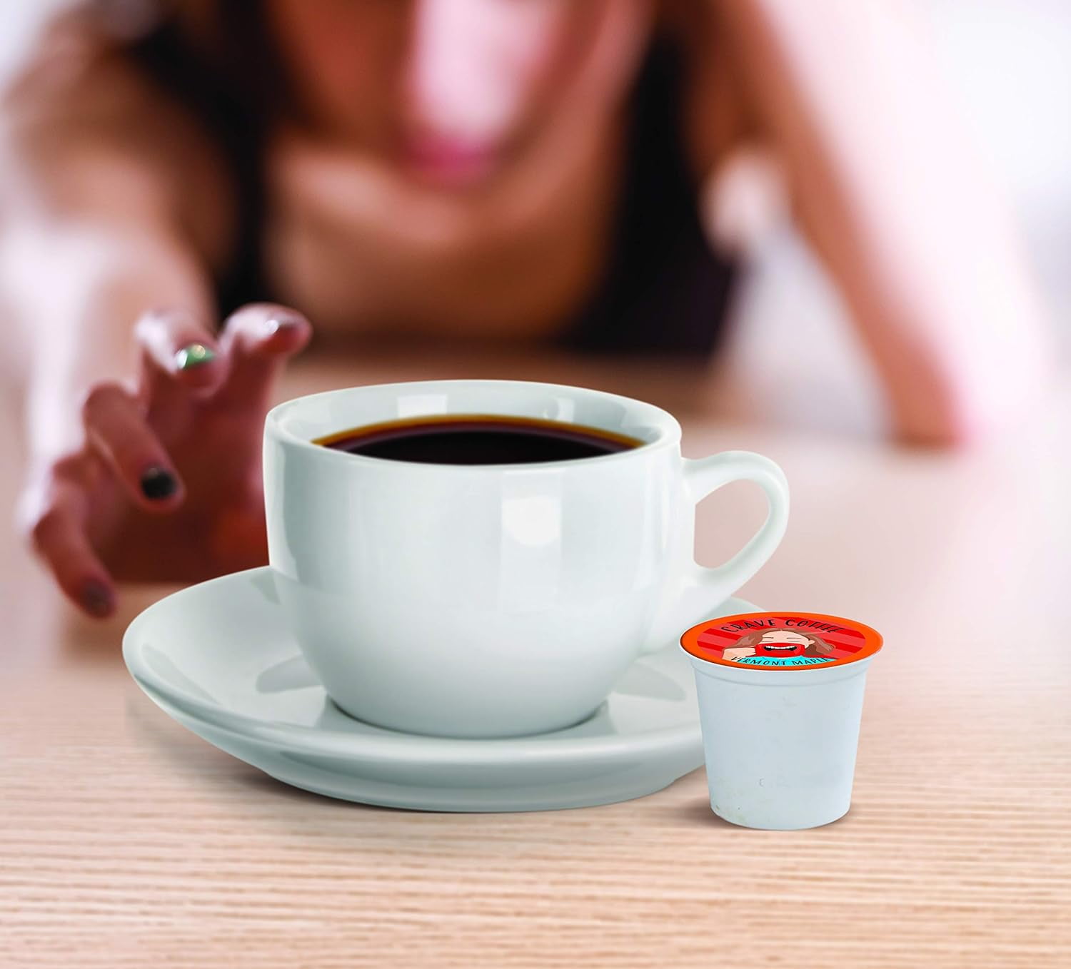 Crave Beverages Flavored Coffee Pods, Compatible with K-Cup Brewers, Vermont Maple, 40 Count