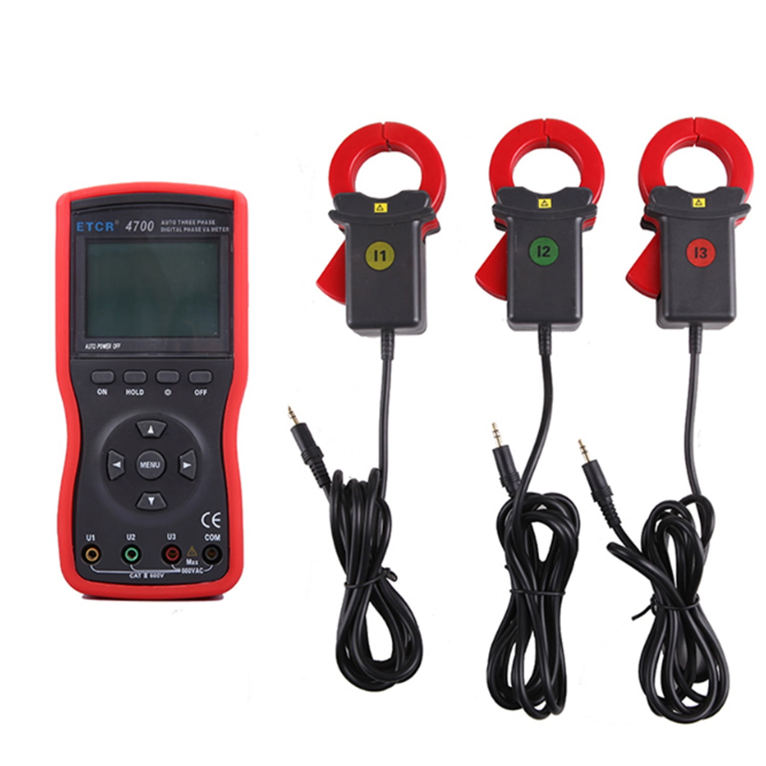 Three Phase Digital Phase Volt-Ampere Clamp Meter Measure AC Voltage And AC Current ETCR4700