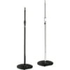 Atlas Sound MS Series 20E - Stand - for microphone - cold-rolled steel, cast iron - ebony - floor-standing