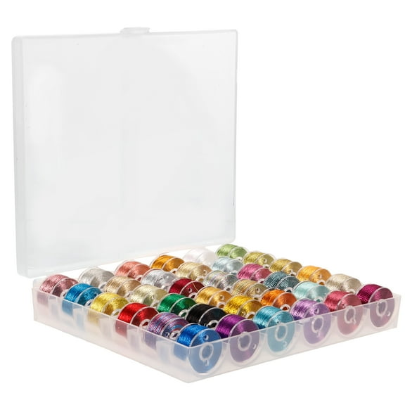 KALLORY Multi-Color Metallic Embroidery Floss Set for Sewing, Cross , Needlework and Craft Projects