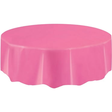 Red Plastic Party Tablecloth Round, Red Round Tablecloth Plastic