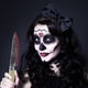 thumbnail image 5 of pstuiky Horripilantes accesorios de Halloween: cuchillo de fruta de plástico moldeado por soplado con sangre cuchillo de carnicero falso para bromas y fiestas de disfraces., 5 of 7