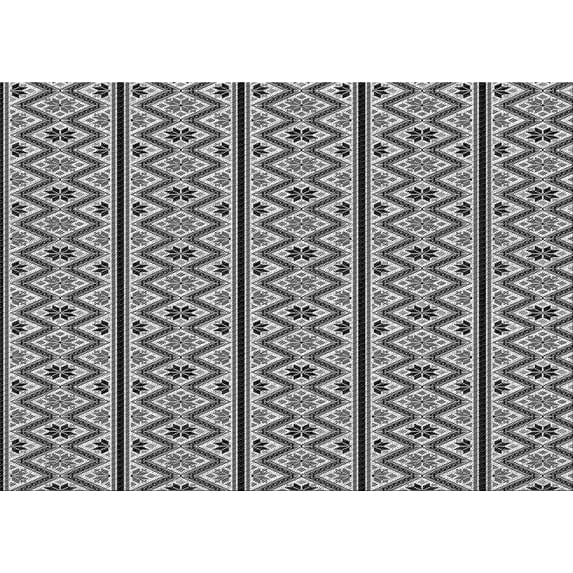 Ahgly Company Indoor Rectangle Patterned Silver Gray Area Rugs, 2' x 3'