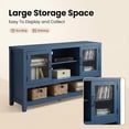 thumbnail image 4 of Buffet Bahut avec 2 Portes en Verre et 3 Tablettes, Armoire de Rangement pour Bar à Café, Design Moderne pour Salon, Entrée et Salle à Manger, 4 of 8