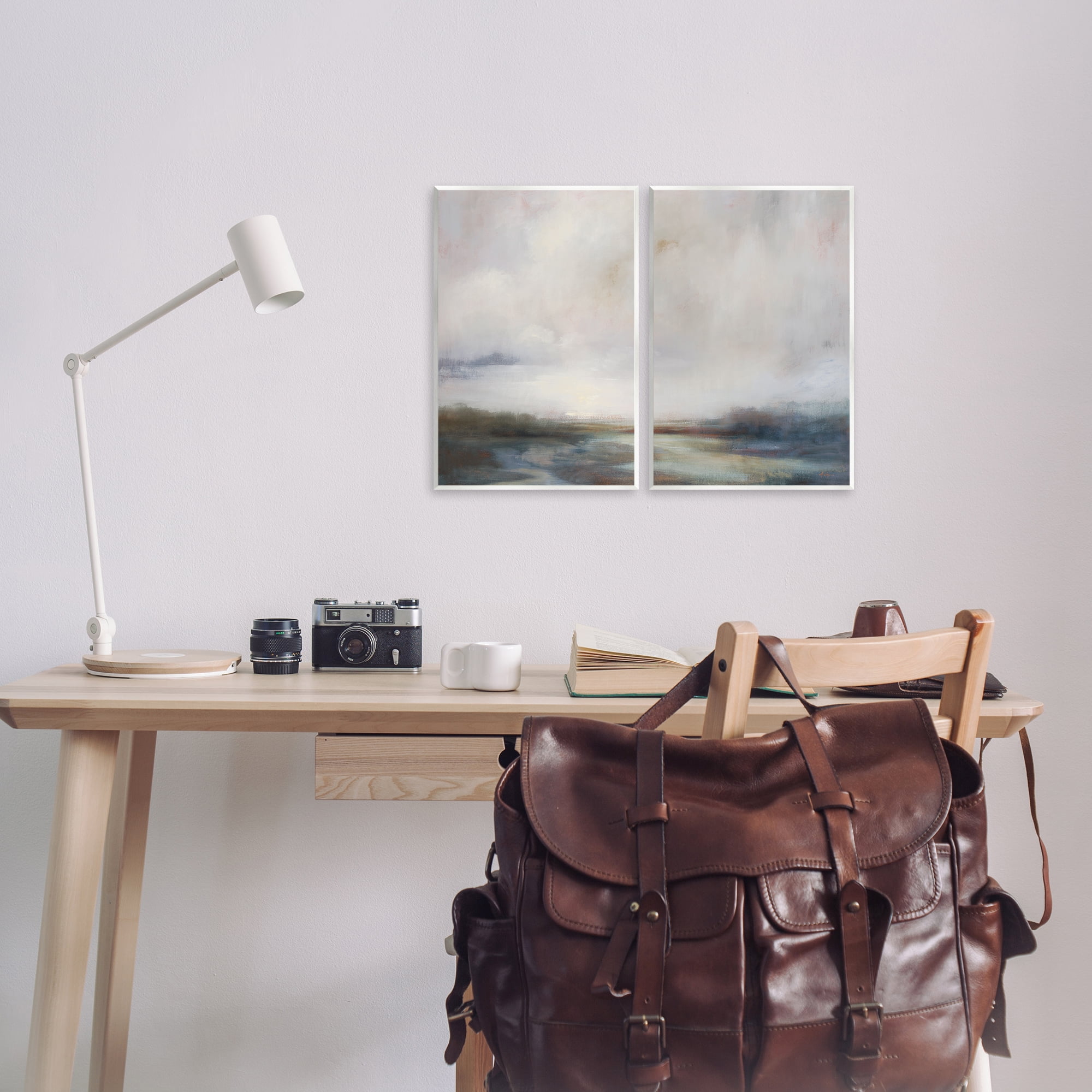 Stupell Industries Moody Clouds Landscape Landscape & Nature Painting Unframed Art Print Wall Art, 10 x 15, Set of 2