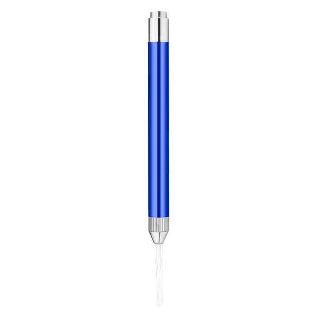Graflsoa LED Illuminated Ear Cleaning Tool for Kids, Plastic Ear Pick with Replaceable Heads, Blue Striped Design, No Batteries Included, Model 3#