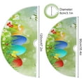 thumbnail image 3 of FMSHPON Easter Colorful Eggs Flowers Butterflies Xmas Christmas Tree Skirt Stand Mat for Holiday Party Decoration Indoor Outdoor 36 inches, 3 of 6