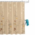 thumbnail image 3 of Shower Curtain for Bathroom Japanese Style Flower Waterproof Bath Curtains Shower Curtains with Hooks,Vintage Country Floral Art Bathroom Curtain Privacy Drapes for Bathtubs Toilet 36x72in, 3 of 9
