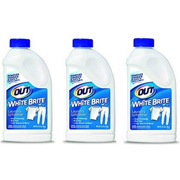 OUT! White Brite Laundry Whitener Powder, 1 lb 12 Ounce, 3 Bottles