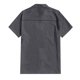 thumbnail image 3 of diseñador primavera verano hombres casual algodón lino color sólido camisas de manga corta camisas sueltas gris oscuro / m, 3 of 4
