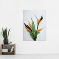 thumbnail image 2 of Bird of Paradise Stem Leaves and Flowers Tropical Plant Botanical Extra Large XL Wall Art Poster Print, 2 of 3