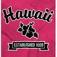 thumbnail image 2 of Hawaii Cute Hibiscus Flower Souvenir Plus Size Crewneck Graphic Tee Shirt Brisco Brands 4X, 2 of 3
