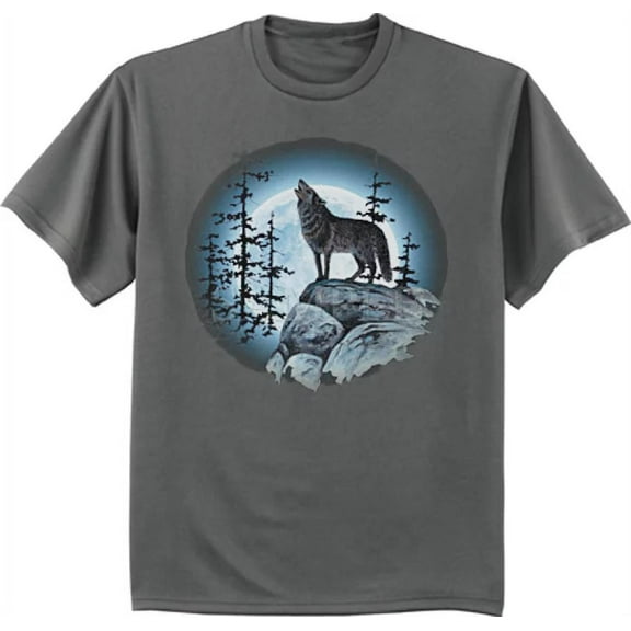 Wolf Moon Decal T-shirt Men's Graphic Tee
