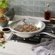 Henckels Aragon 12.5-inch Stainless Steel Wok with Lid