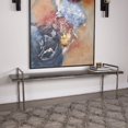 thumbnail image 3 of Uttermost Chandos Modern Iron and Wood Bench in Dark Gray/Silver, 3 of 7