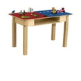 thumbnail image 2 of Time-2-Play 30.75" W Rectangular Red N Blue Montessori Lego Compatible Table Blocks With 18" Legs, 2 of 5