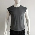 thumbnail image 3 of Alvivi Men's Sleeveless T-Shirt Muscle Bodybuilding Workout Athletic Gym Sport Running Tank Top Dark Gray L, 3 of 5