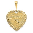 thumbnail image 5 of 14k Yellow Gold Sweet 16 Charm Pendant, 5 of 7