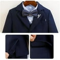 thumbnail image 5 of Little and Big Boy's Formal Blazers Casual Button Suit Jackets Dress School Sport Coats(Size:14-15 Years), 5 of 5