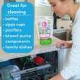 thumbnail image 3 of Baby Dishwasher Pacs, Hypoallergenic Dishwasher Pods Powered by Plants, Removes Milk Residue & Odor on Dishes, Baby Bottles & Kitchenware, Fragrance Free, 50 count, 3 of 4