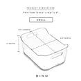 thumbnail image 3 of BINO | Plastic Organizer Bins, Small | THE SOHO COLLECTION | Multi-Use Organizer Bins | Pantry Organizer & Freezer Organizer Bins | Plastic Storage Containers | Bins for Home & Kitchen Org, 3 of 8