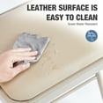 thumbnail image 4 of JIOABL 2 Folding Chairs, Sturdy Metal Frame, Waterproof Pu Leather, For Office, Kitchen, Dining Room, Weddings, Terrace, Garden, Khaki, 4 of 6