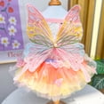 thumbnail image 2 of Princess Dog Dresses for Small Dogs Rainbow Clothes Butterfly Costume Pet Clothes Girl Puppy Dog Cat Princess Skirt Summer Wedding Holiday Party Costume Outfits, 2 of 7