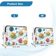 thumbnail image 4 of FORMRS 15-15.6 inch Laptop Sleeve Case Soft Carrying Quilted Computer Bag Cover, Bubbles Hamburger, 4 of 7