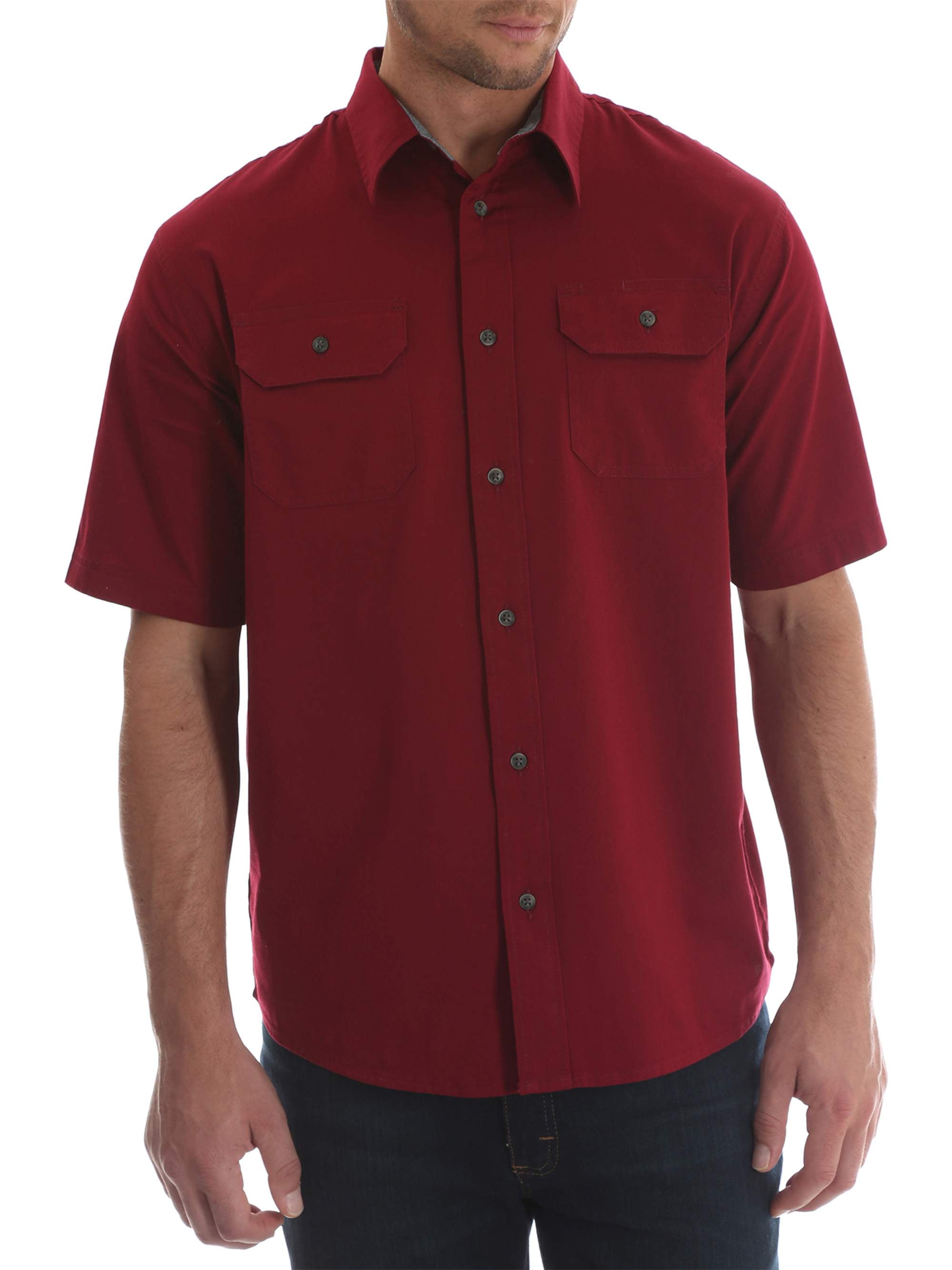 Wrangler Tall men's short sleeve woven 